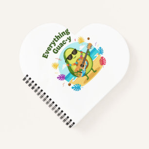 Carnet Tout est Guac-y Drôle Avocat Jeu de mots de plag
