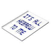 Carnet Tout est hébreu pour moi (Côté gauche)