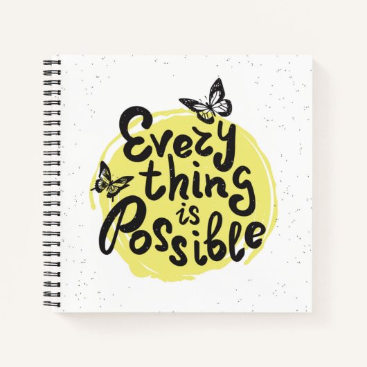 Carnet Tout est possible (Devant)