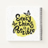 Carnet Tout est possible (Dos)