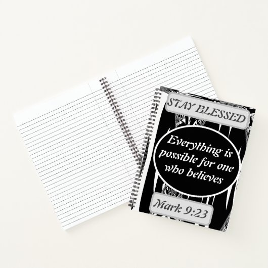 Carnet Tout est possible pour celui qui croit Mark 9 (Intérieur)