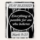 Carnet Tout est possible pour celui qui croit Mark 9 (Devant)