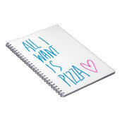 Carnet Tout I Want est pizza (Côté Droit)