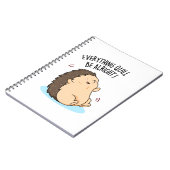 Carnet Tout ira bien Blague drôle de hérisson (Côté gauche)