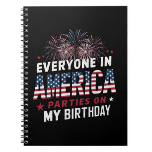 Carnet Tout le monde en Amérique fait la fête pour mon an