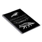 Carnet Tout Le Monde Veut Voler Votre Fromage Fox Crow (Côté Droit)