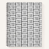 Carnet Tout logo ou motif à répétition d'image (Devant)