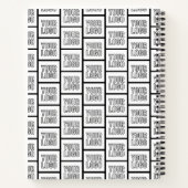 Carnet Tout logo ou motif à répétition d'image (Dos)