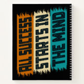 Carnet Tout Succès Commence Dans L'Esprit (Dos)