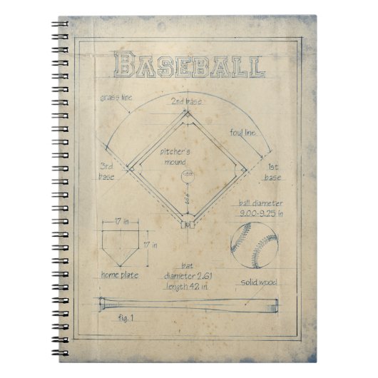 Carnet Tout sur le jeu - Baseball (Devant)