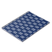 Carnet Toute image ou logo d'entreprise éditable bleu mar (Côté gauche)