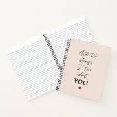 Carnet Toutes les choses que j'aime à propos de vous Cade (Intérieur)