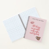 Carnet Toutes Les Choses Sont Possibles Avec Café Et Lips (Intérieur)
