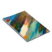 Carnet Tracées d'aquarelle multicolores longues en diagon (Côté Droit)