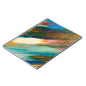 Carnet Tracées d'aquarelle multicolores longues en diagon (Côté gauche)
