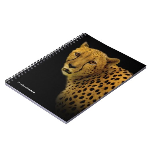 Carnet Traces commerciales avec un magnifique guépard (Côté gauche)