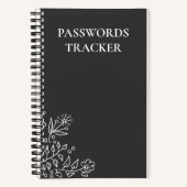 CARNET TRACKER MOTS DE PASSE (Recto)