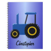Carnet Tracteur bleu (Devant)