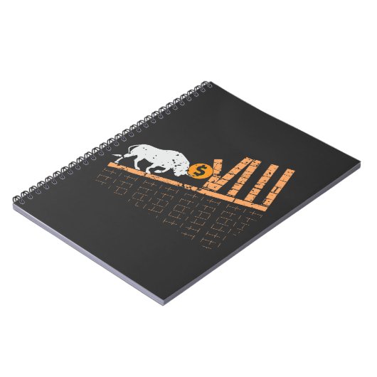 Carnet Trader Crypto Asset Trader Bull Trend Art (Côté gauche)