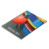 Carnet Traditional Blue Yellow Striped Fishing Boat Malta (Côté gauche)