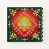 Carnet Traditional Latvian folk art with symbols painting (Dos)