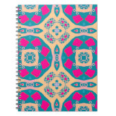 Carnet Traditionnel, patchwork péruvien, motif de tuiles (Devant)