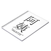 Carnet Traduction chinoise de "tante" (Côté gauche)