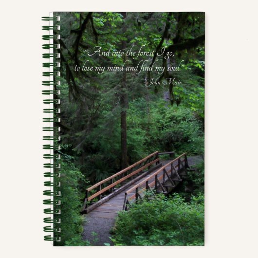 Carnet Trail into the Forest John Muir Citation (Recto)