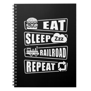 Carnet Train à vapeur à répétition du train de nuit à man