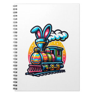 Carnet Train de lapin chemin de fer Œuf de Pâques Enfants