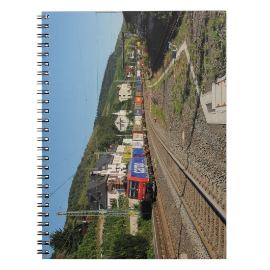 Carnet Train de marchandises à Lorch, sur le Rhin (Devant)
