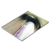 Carnet Train violet, Traces ferroviaires, Tunnel, Voyage (Côté gauche)