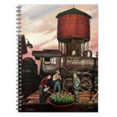 Carnet Train Yard Flower Garden par Stevan Dohanos (Devant)