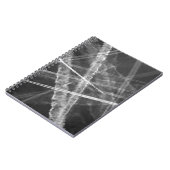Carnet Traînées de jet noir et blanc (Côté gauche)