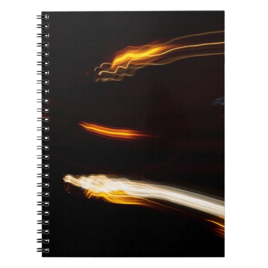 Carnet Traînées de lumière de mouvement abstrait Longue e (Devant)