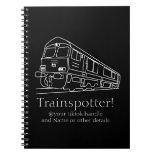 Carnet Trainspotter Classe 66 Train Chemin de fer Railfan