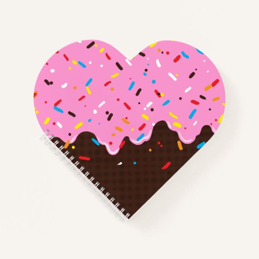 Carnet Traitement au chocolat rose doux (Devant)