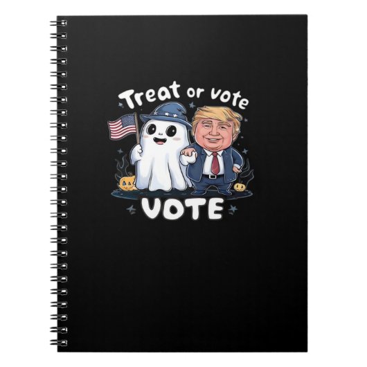 Carnet Traiter Ou Voter, Trumpkin Éffrayant, Halloween Gr (Devant)