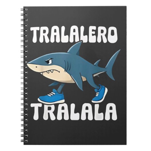 Carnet Tralalero Tralala Funny Shark Meme (Devant)