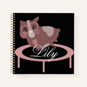 Carnet Trampoline Fitness Pig Cute Guinea Pig Exercice