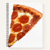 Carnet Tranche de pizza pepperoni classique de SlipperyJo (Devant)