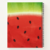 Carnet Tranche géante de pastèque à l'aquarelle mignonne  (Dos)
