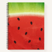 Carnet Tranche géante de pastèque à l'aquarelle mignonne  (Devant)