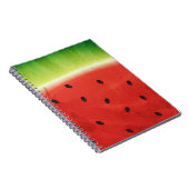 Carnet Tranche géante de pastèque à l'aquarelle mignonne  (Côté Droit)