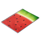 Carnet Tranche géante de pastèque à l'aquarelle mignonne  (Côté gauche)