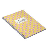 Carnet Tranches de citron jaune sur rose vif (Côté Droit)