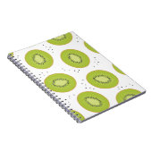 Carnet Tranches de fruits Kiwi, illustration transparente (Côté Droit)