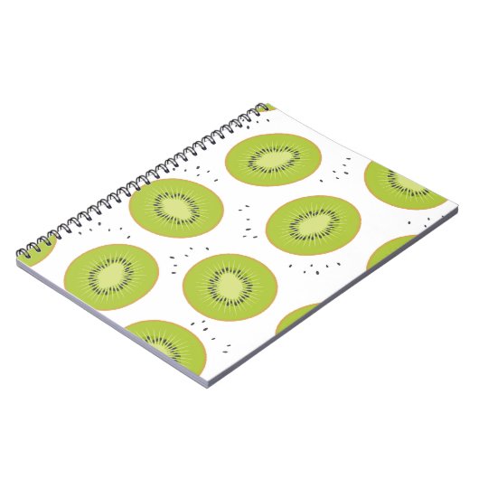 Carnet Tranches de fruits Kiwi, illustration transparente (Côté gauche)