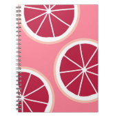 Carnet Tranches de pamplemousse rose (Devant)