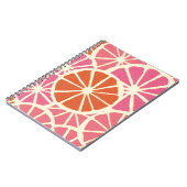 Carnet Tranches de pamplemousse sans soudure motif, agrum (Côté gauche)